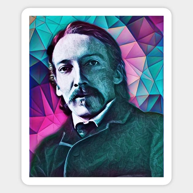 Robert Louis Stevenson Portrait | Robert Louis Stevenson Artwork 2 Magnet by JustLit